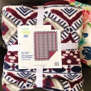 blanket no sew throw kit